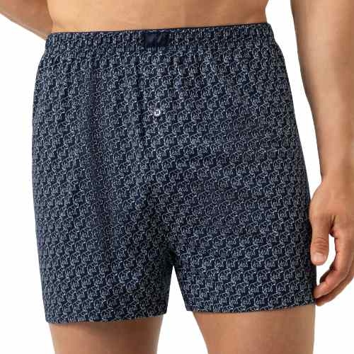 Mey Hommes Elephant Walk bleu marine caleçon