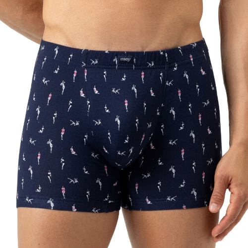 Mey Heren Pin Up Doll bleu marine boxer en coton
