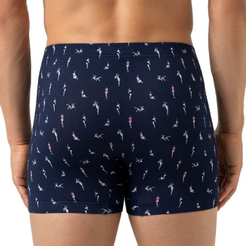 Mey Heren Pin Up Doll bleu marine boxer en coton
