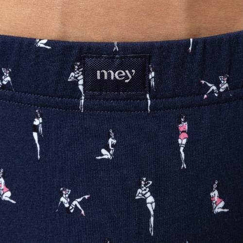 Mey Heren Pin Up Doll bleu marine boxer en coton