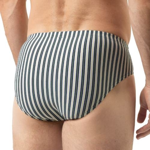 Mey Heren Palm Stripes gris/blanc slip pour hommes