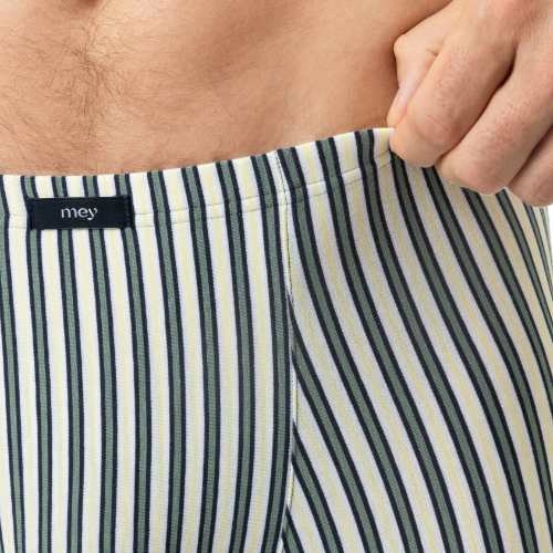 Mey Heren Palm Stripes gris/blanc boxer en coton