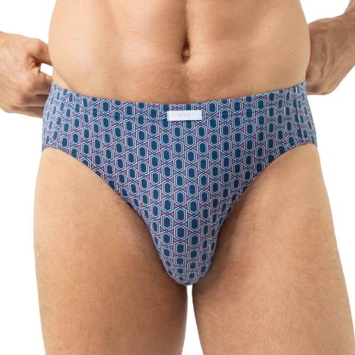 Mey Heren Straight Geo bleu slip pour hommes