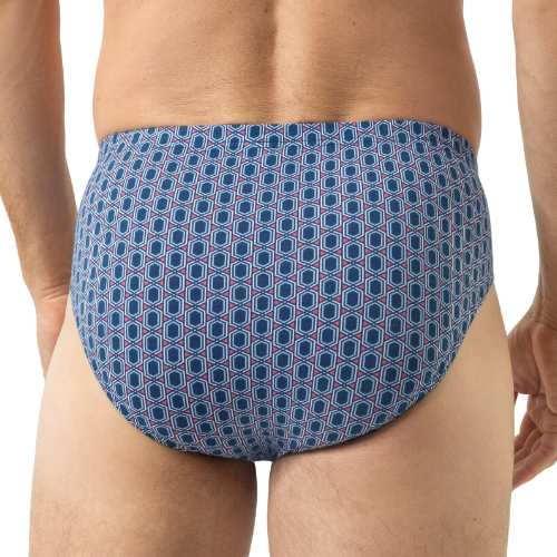 Mey Heren Straight Geo bleu slip pour hommes
