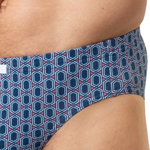 Mey Heren Straight Geo bleu slip pour hommes