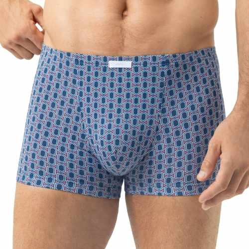 Mey Heren Straight Geo bleu boxer en coton