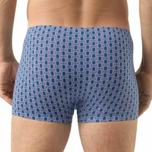 Mey Heren Straight Geo bleu boxer en coton