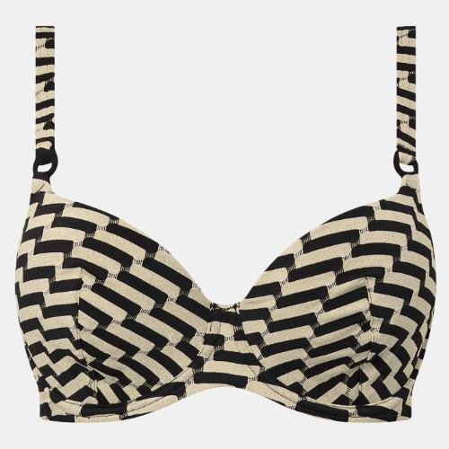Femilet Badmode Santosa noir/or haut de bikini préformé