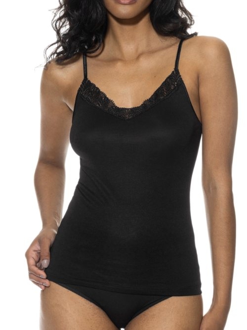 Mey Lingerie Emotion Elegance noir top spaghetti