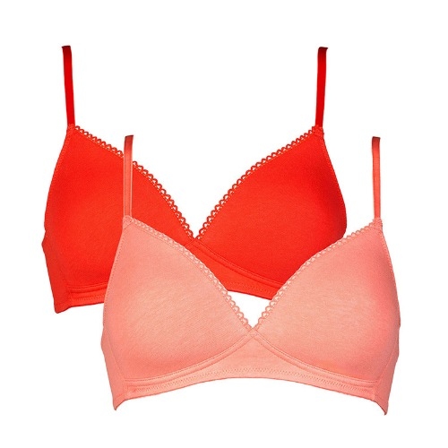 Mon Basic par After Eden Comfy rouge soutien-gorge sans armatures en dentelle