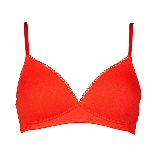 Mon Basic par After Eden Comfy rouge soutien-gorge sans armatures en dentelle