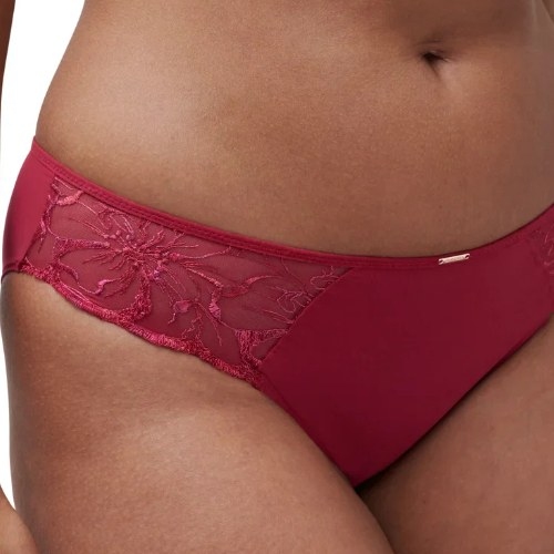Chantelle Fleurs rouge slip