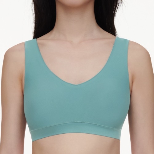 Chantelle SoftStretch vert soutien-gorge sans armatures en dentelle