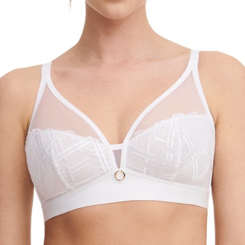 Chantelle Graphic Support blanc soutien-gorge sans armatures en dentelle