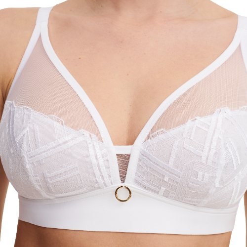 Chantelle Graphic Support blanc soutien-gorge sans armatures en dentelle