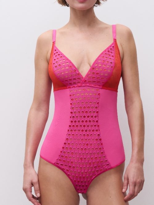 Chantelle Poison fuchsia corselet