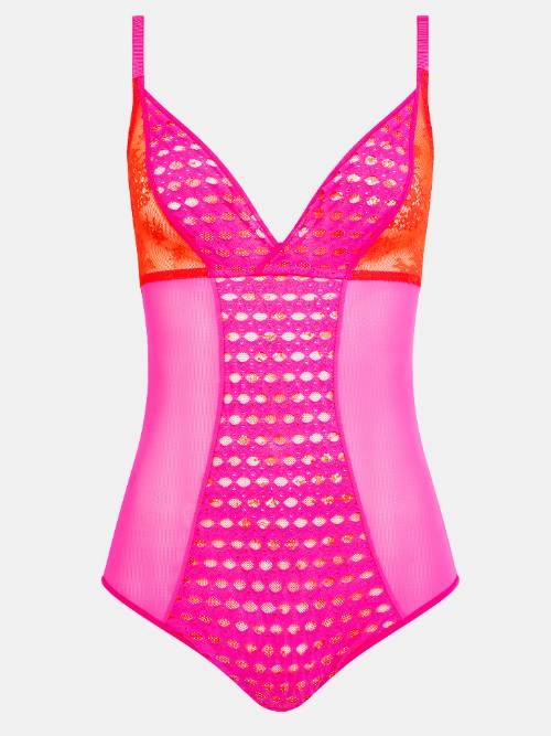 Chantelle Poison fuchsia corselet