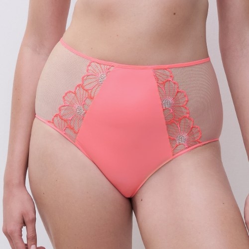 Chantelle Lush corail haut slip