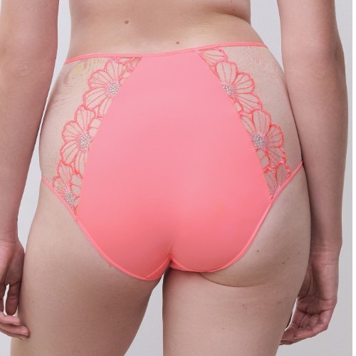 Chantelle Lush corail haut slip