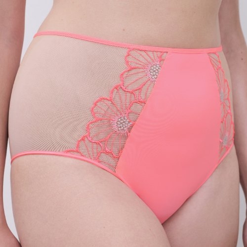 Chantelle Lush corail haut slip