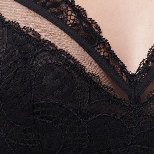 Chantelle Amor noir soutien-gorge sans armatures en dentelle