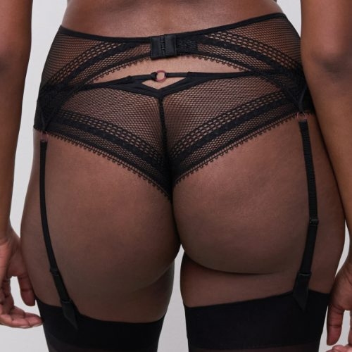 Chantelle Amor noir jarretelles garter belt