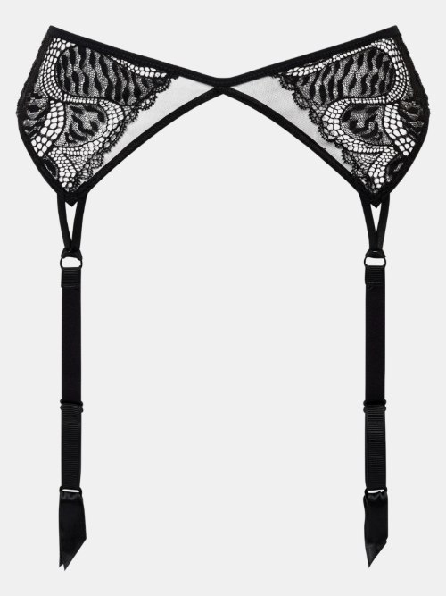 Chantelle Amor noir jarretelles garter belt