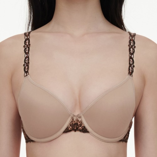Chantelle Champ Elysees marron soutien-gorge rembourré