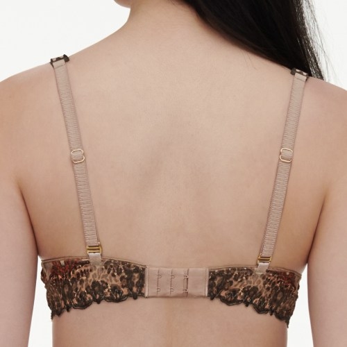 Chantelle Champ Elysees marron soutien-gorge rembourré
