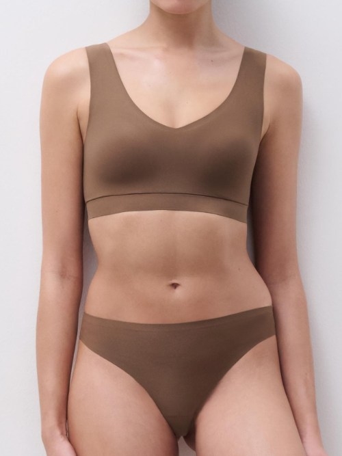 Chantelle SoftStretch marron culotte string
