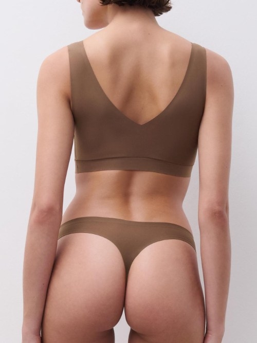 Chantelle SoftStretch marron culotte string