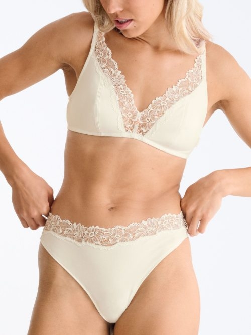 Lisca Selena crème soutien-gorge sans armatures en dentelle