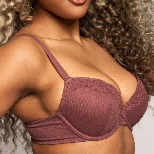 After Eden Embroidery berry soutien-gorge rembourré