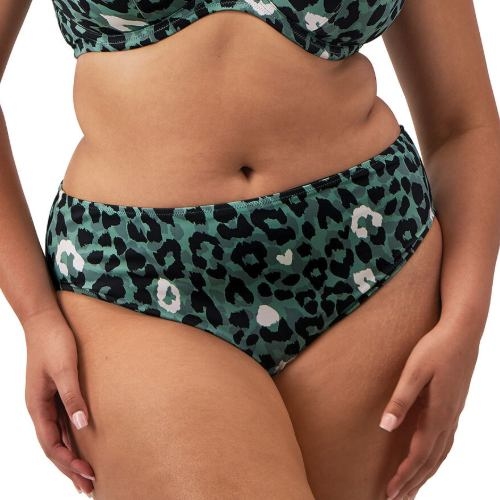 Elomi Swim Jungle Bay vert olive slip de bikini