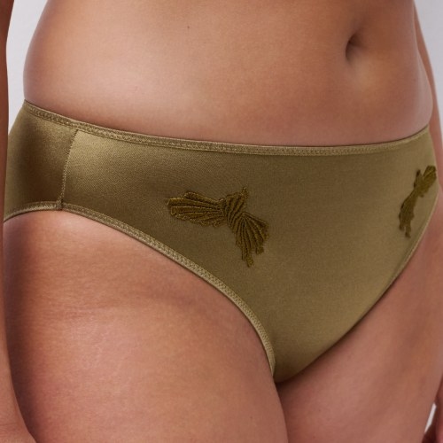 Chantelle Hedona vert olive slip