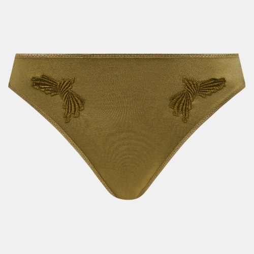 Chantelle Hedona vert olive slip