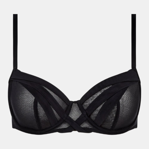 Chantelle X Scarlet noir soutien-gorge sans forme