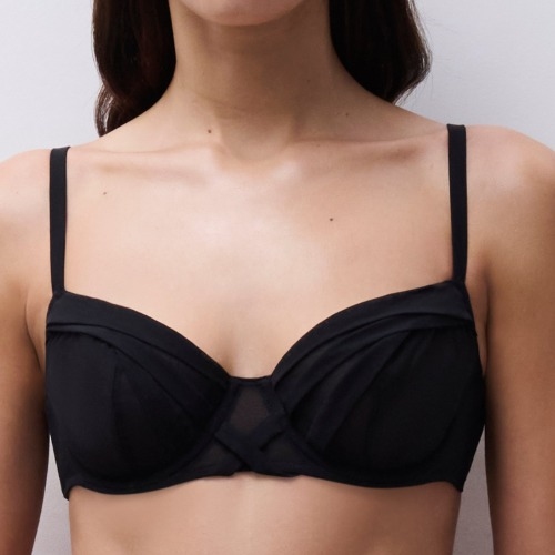 Chantelle X Scarlet noir soutien-gorge sans forme