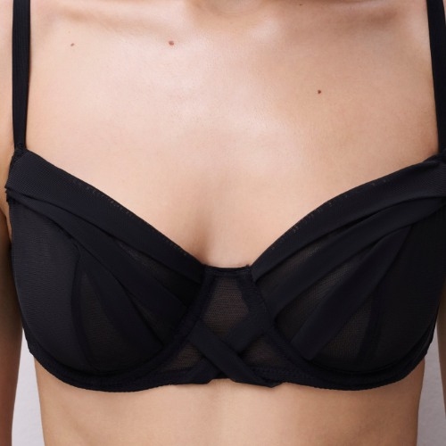 Chantelle X Scarlet noir soutien-gorge sans forme