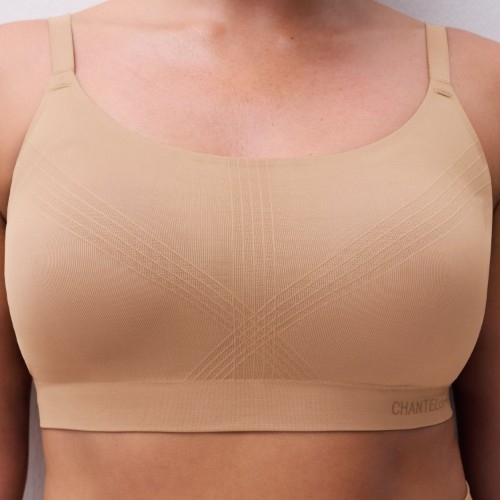 Chantelle Comfort terracotta soutien-gorge sans armatures en dentelle