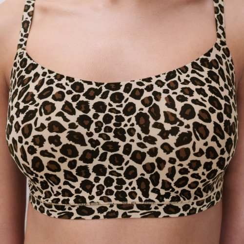 Chantelle SoftStretch marron soutien-gorge sans armatures en dentelle