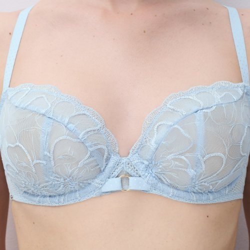 Chantelle Fleurs bleu glacier soutien-gorge sans forme