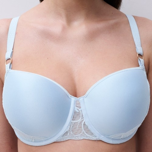 Chantelle Fleurs bleu glacier soutien-gorge rembourré