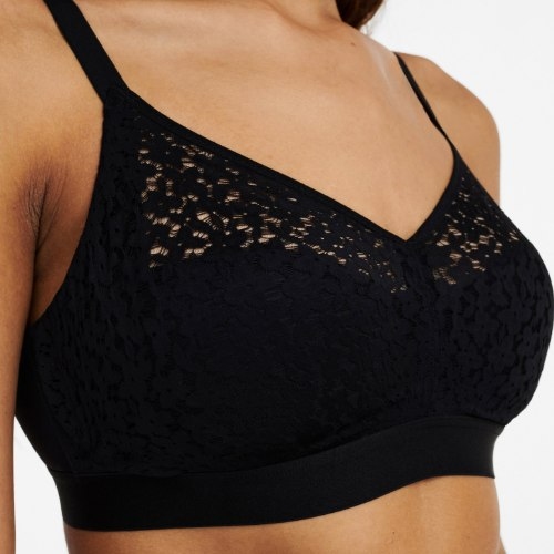 Chantelle EasyFeel Norah noir soutien-gorge sans armatures en dentelle