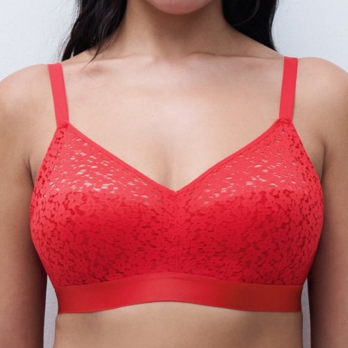 Chantelle EasyFeel Norah poppy red soutien-gorge sans armatures en dentelle