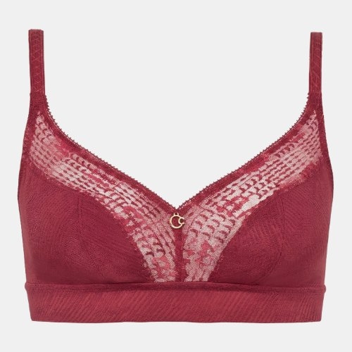Chantelle Intrique raspberry soutien-gorge sans armatures en dentelle