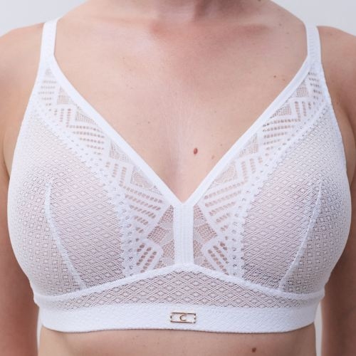 Chantelle Origins blanc soutien-gorge sans armatures en dentelle