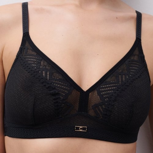 Chantelle Origins noir soutien-gorge sans armatures en dentelle