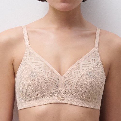 Chantelle Origins beige soutien-gorge sans armatures en dentelle