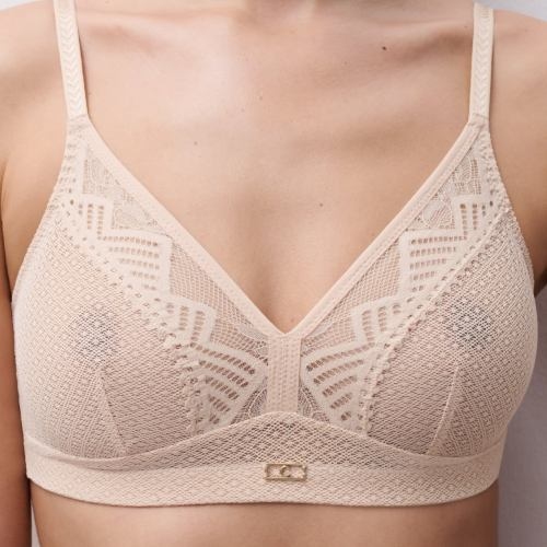Chantelle Origins beige soutien-gorge sans armatures en dentelle